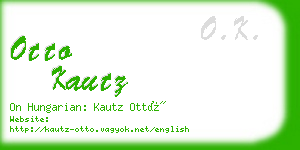 otto kautz business card